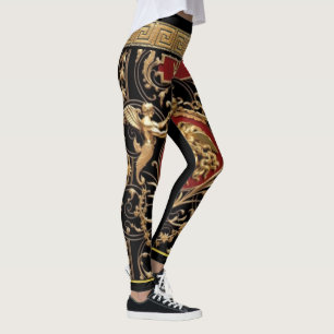 Leggings Medusa, Séraphins et Créateur Classique à Clé Grec