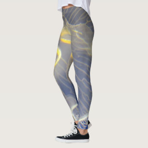 Leggings Méduse bleu et jaune