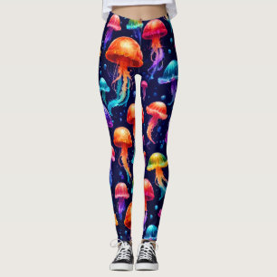Leggings Méduse colorée