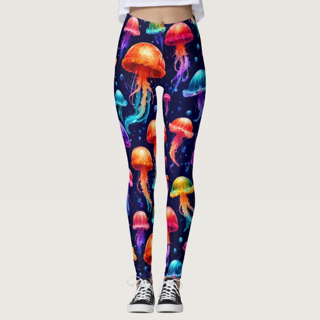 Leggings Méduse colorée (Devant)
