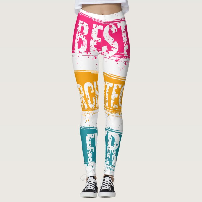 Leggings Meilleur architecte jamais (Devant)