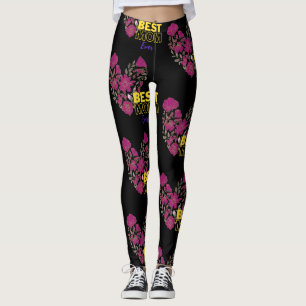 Leggings meilleure mère jamais noire