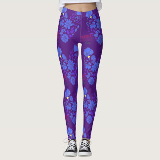 Leggings meilleure mère jamais violet