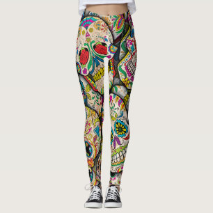 Leggings Meilleure vente Motif crâne sucre