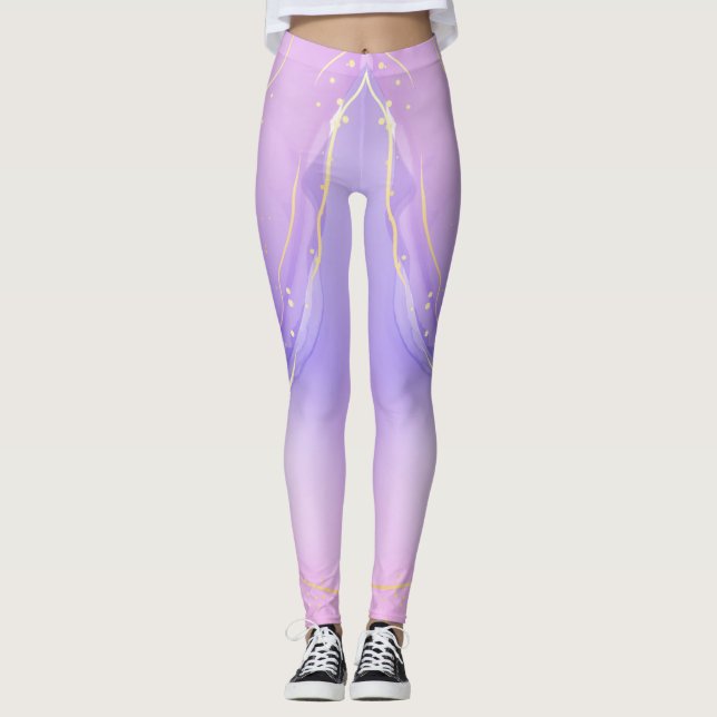 Leggings Meilleures légendes d'aquarelle pour l'expression  (Devant)