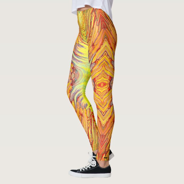 Leggings Mélange cosmique d'agrumes (Gauche)