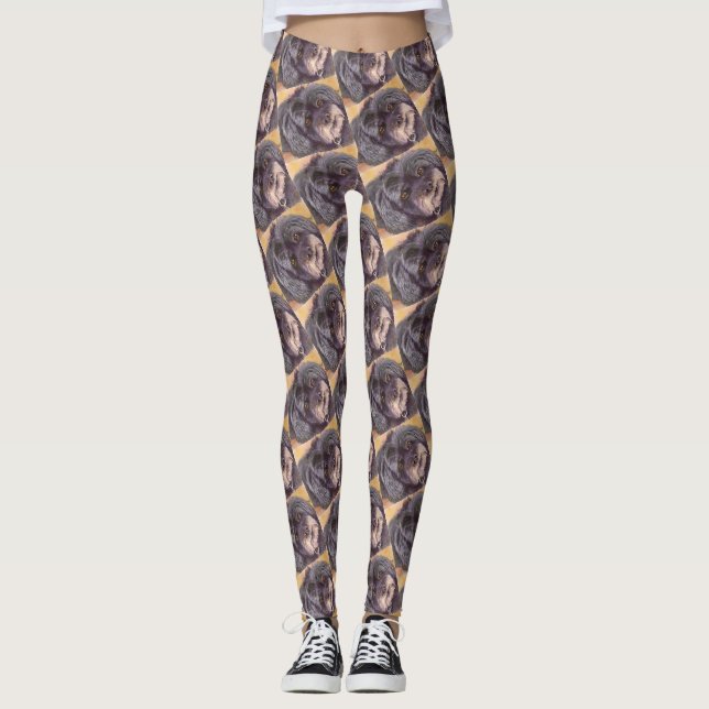 LEGGINGS MÉLANGE NOIR DE CUTIE COCK-A-POO (Devant)