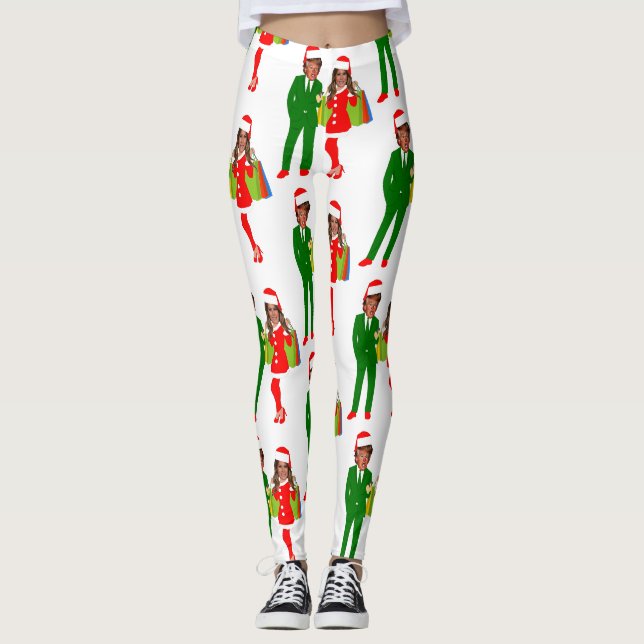 Leggings melania père Noël trump (Devant)