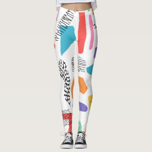 Leggings Memphis Art : Grunge Surface Design