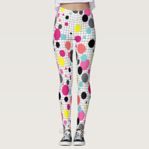 Leggings Memphis pois