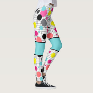 Leggings Memphis pois