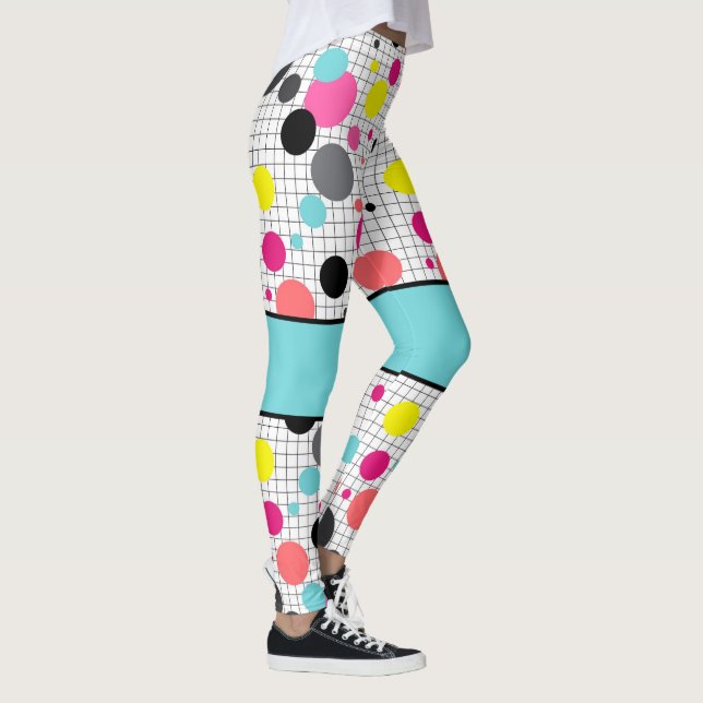 Leggings Memphis pois (Droite)