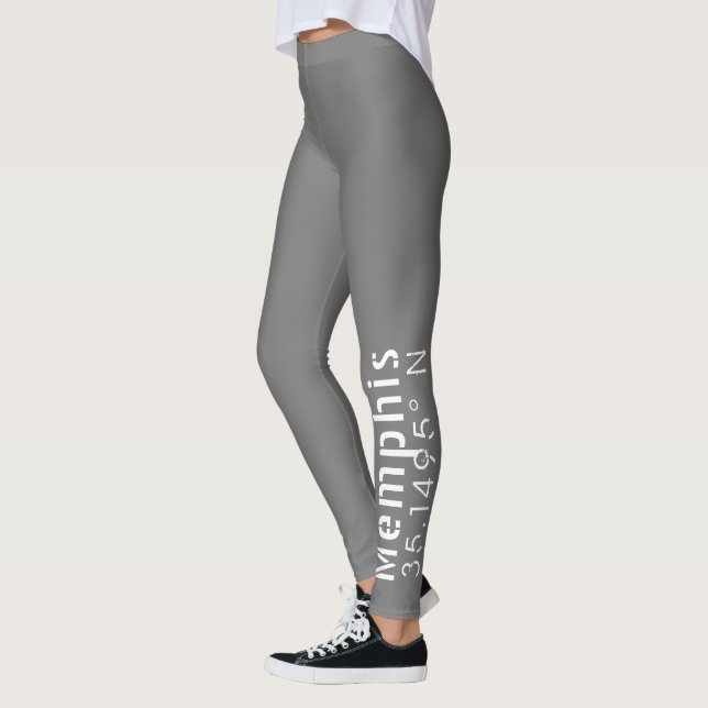 Leggings Memphis Tennessee Latitude de longitude (Gauche)