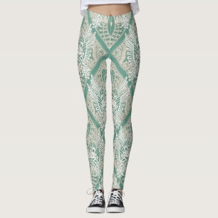 Leggings menthe en dentelle inséparable