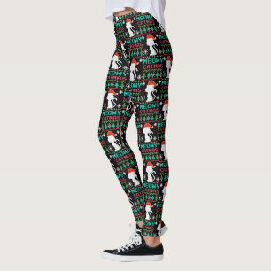 Leggings Meowo Catmas Noël Père Noël Chat laide Sweater
