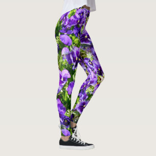 Leggings Mer de sérénité : Le beau terrain de purple violet