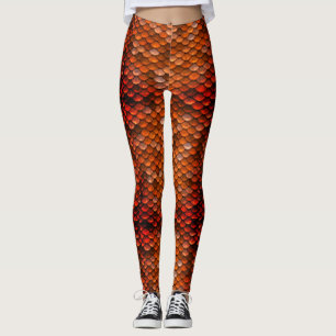 Leggings Mère en bronze des guêtres d'échelle de dragon 