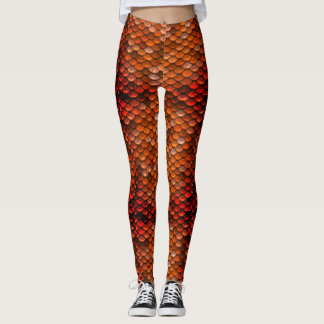 Leggings Mère en bronze des guêtres d'échelle de dragon de