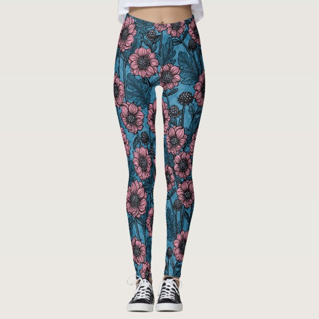 Leggings Mère rose (Devant)