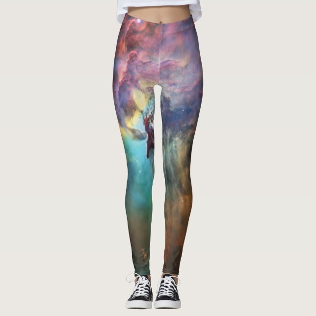 Leggings Mers tempétueuses de la lagune Nebula à Sagittariu (Devant)