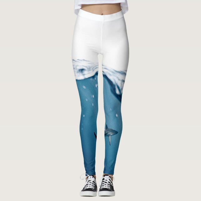 Leggings Merveilleux requin (Devant)