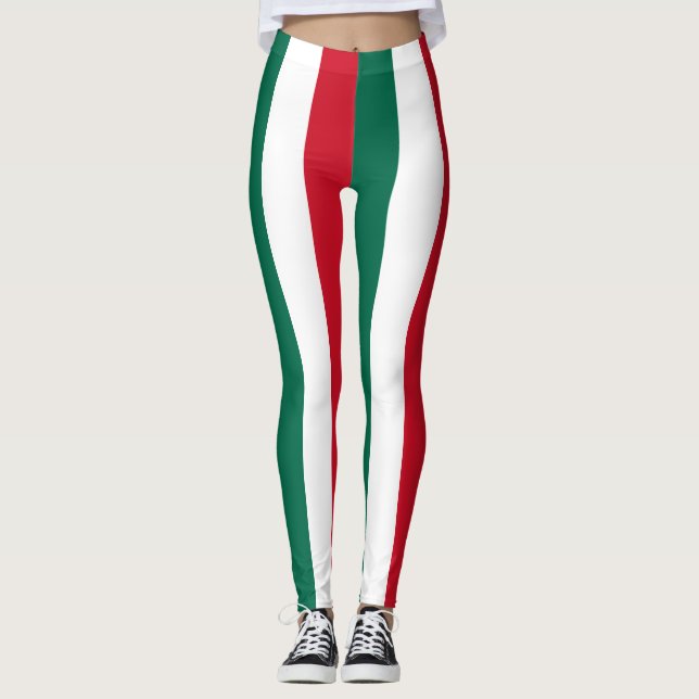Leggings Mexique - Couleurs du drapeau national (Devant)