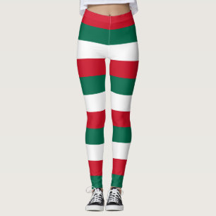 Leggings Mexique Couleurs du drapeau national horizontales 