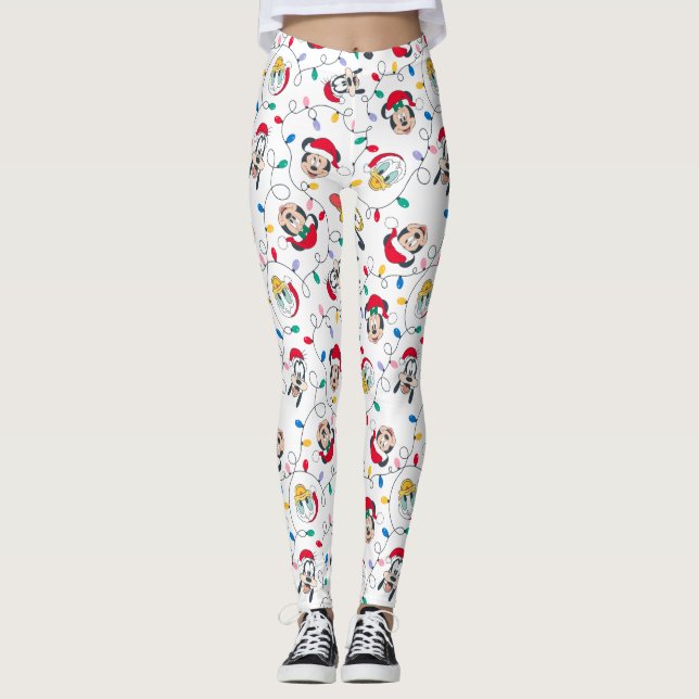 Leggings Mickey & Friends | Motif de Noël (Devant)