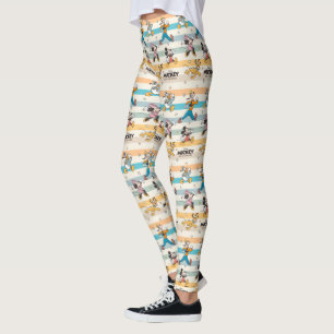 Leggings Mickey & Friends Rétro Étoiles et Rayures Graphiqu