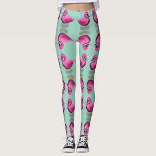 Leggings Mignon Canard Rose Kawaii & Art pour Nurserie Cœur