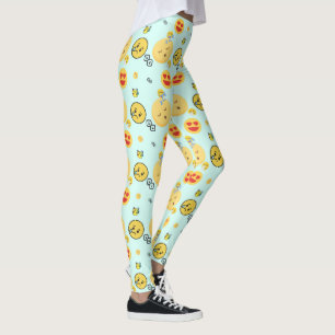 Leggings "Mignonne Motif Emoji Profite Des Visages"