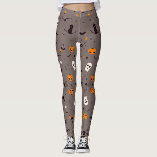 Leggings Mignons Fantômes d'Halloween Éffrayants et Motif C