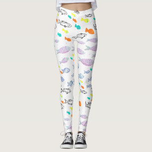 Leggings Mikitiez venus mermaid pêche été