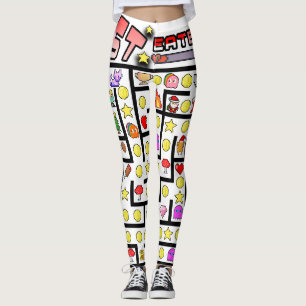 Leggings Mikitiez vidéo gamer pixel classique Noël citation