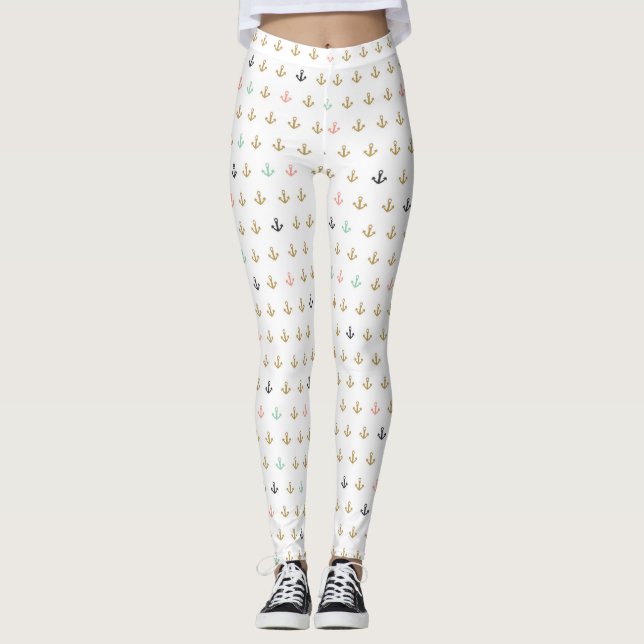 Leggings Mini motif d'Ancre (Devant)
