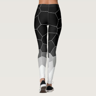Leggings Minimalisme Abstrait Art Grey Cellules Blanches