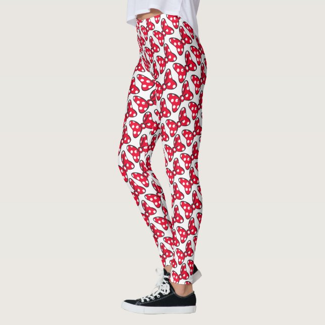 Leggings Minnie branchée | Polka Motif de point (Gauche)