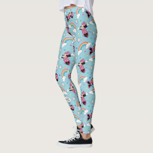 Leggings Minnie   I Love Rainbows Motif