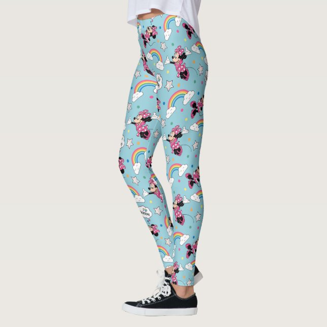 Leggings Minnie | I Love Rainbows Motif (Gauche)