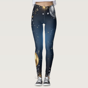 Leggings Minuit en or et argent