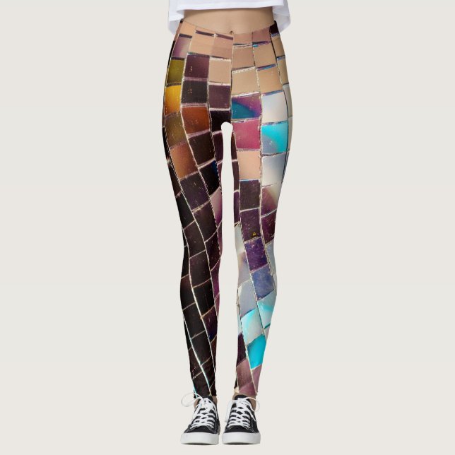 Leggings Mirror Disco Ball (Devant)