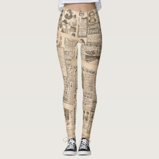 Leggings Mode antique : Pages publicitaires de journaux