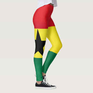 Leggings Mode Cool du drapeau du Ghana