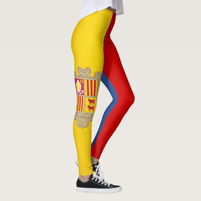 Leggings Mode drapeau d'Andorre cool (Droite)