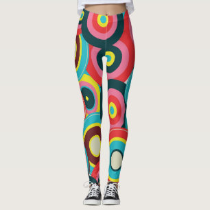 Leggings Mode géométrique Vintage-Motif élégant moderne