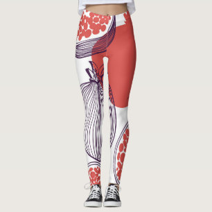 Leggings Mode grenade : Motif Vintage sans couture