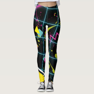 Leggings Mode Rétro Vintage Grunge des Années 80 1980