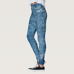 Leggings Modèle de carte des USA