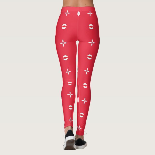 Leggings Modèle de charme des fêtes de Noël 09 -  (Dos)