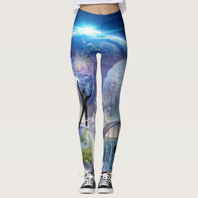 Leggings Modèle d'éveil de l'ADN (Devant)